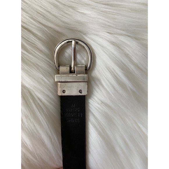 CALVIN KLEIN Black Studded Reversible Belt - Picture 7 of 8